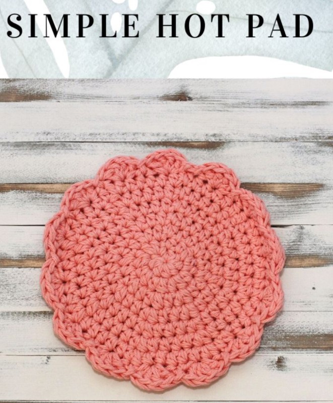 Crochet Simple Hot Pad FREE CROCHET PATTERN — Crochet Ideas