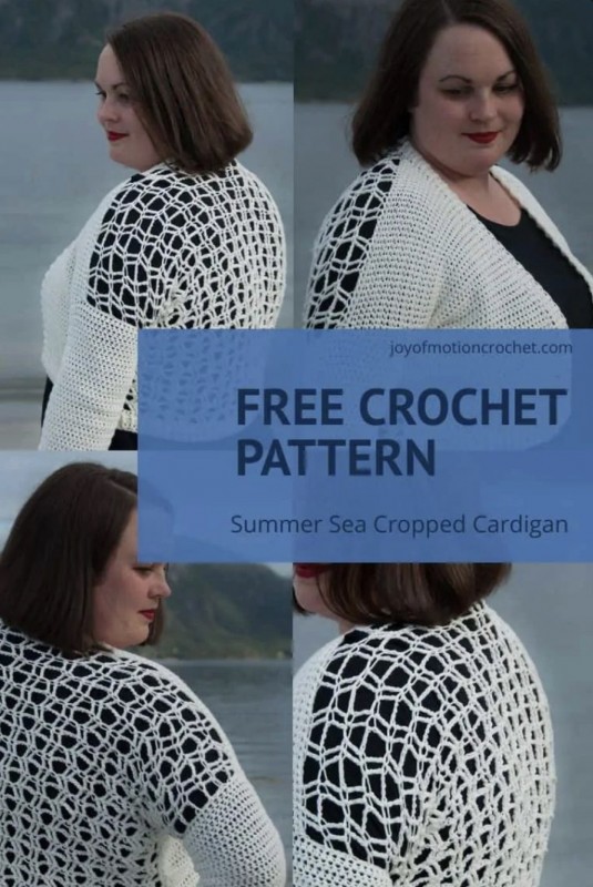 Summer Sea Cropped Cardigan – FREE CROCHET PATTERN — All Crochet Ideas