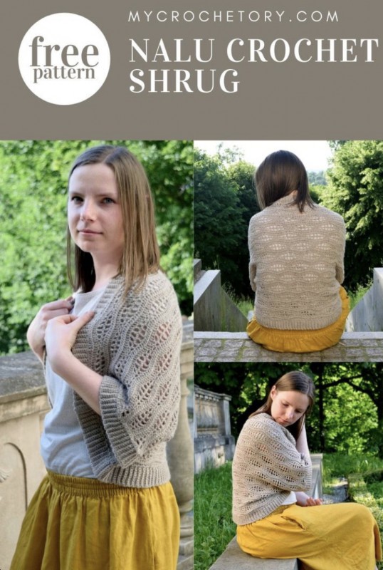 Nalu Crochet Shrug – FREE CROCHET PATTERN — All Crochet Ideas