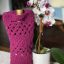 Crochet Wine Bottle Tote Bag