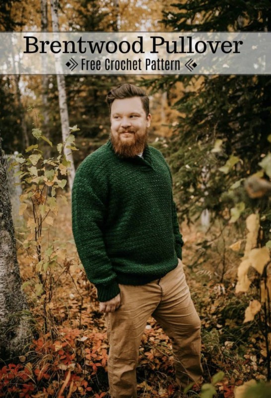 Brentwood Men's Pullover – FREE CROCHET PATTERN — All Crochet Ideas