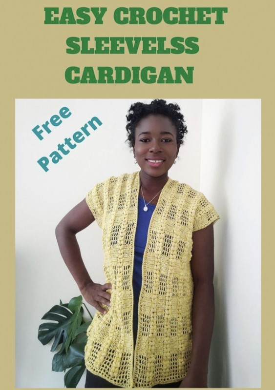 Sleeveless Lacy Crochet Cardigan FREE CROCHET PATTERN — All Crochet Ideas