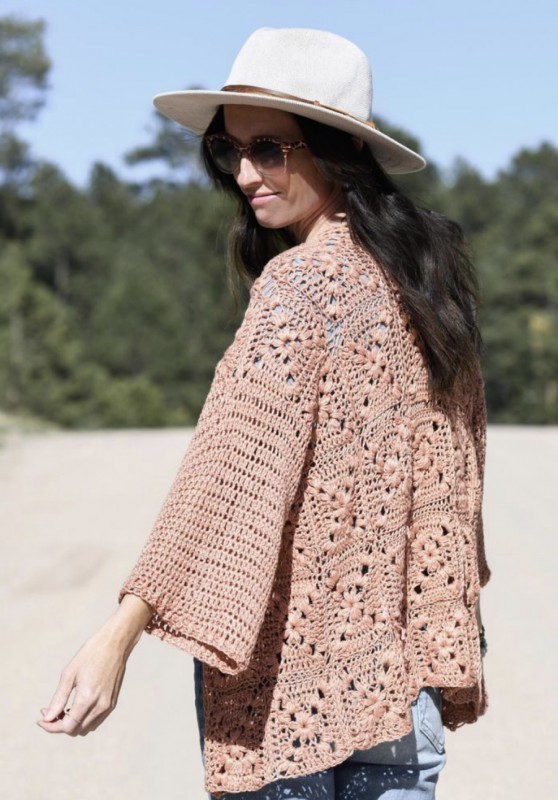 Wildflower Granny Square Cardigan