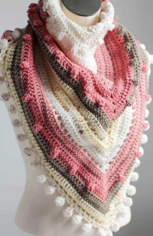 Fun Triangle Scarf FREE CROCHET PATTERN — All Crochet Ideas