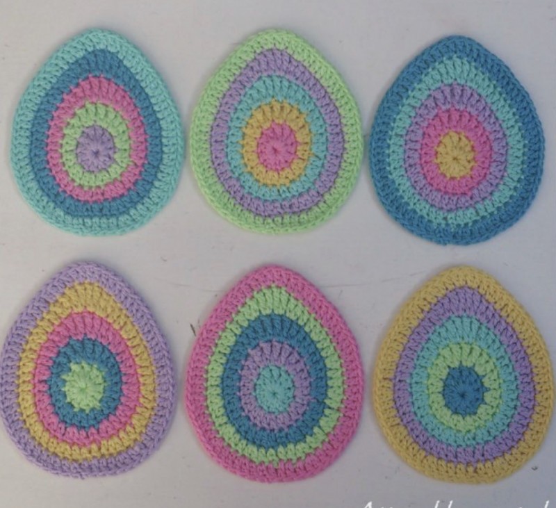 Easter Egg Coaster FREE CROCHET PATTERN — All Crochet Ideas