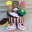 Crochet Cupcake and Ice Cream