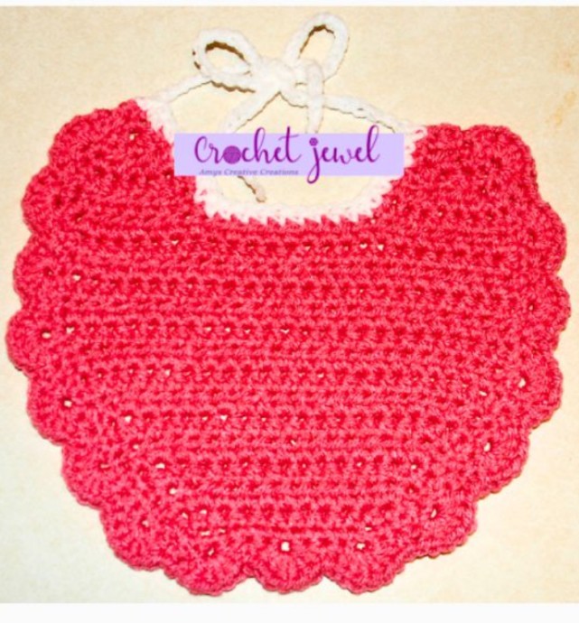 Crochet an Adorable Baby Shell Bib Crochet an Adorable Baby Shell Bib