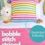 Crochet Bobble Stitch Striped Pillow