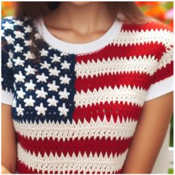 Crochet Patriotic Top