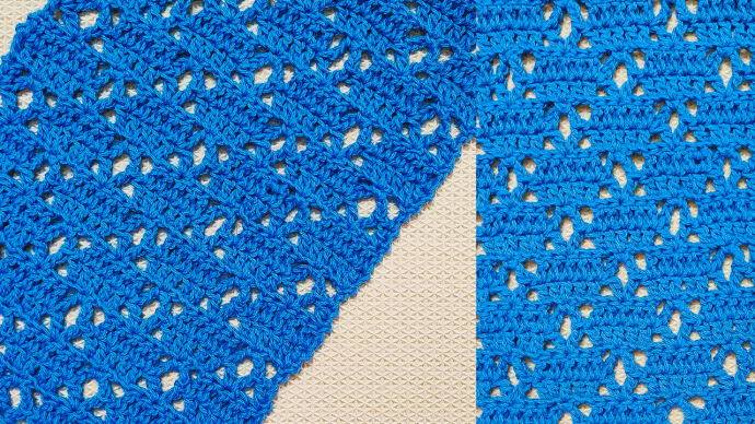 Easy Pattern and Tutorial for Diamond Crochet Table Runner