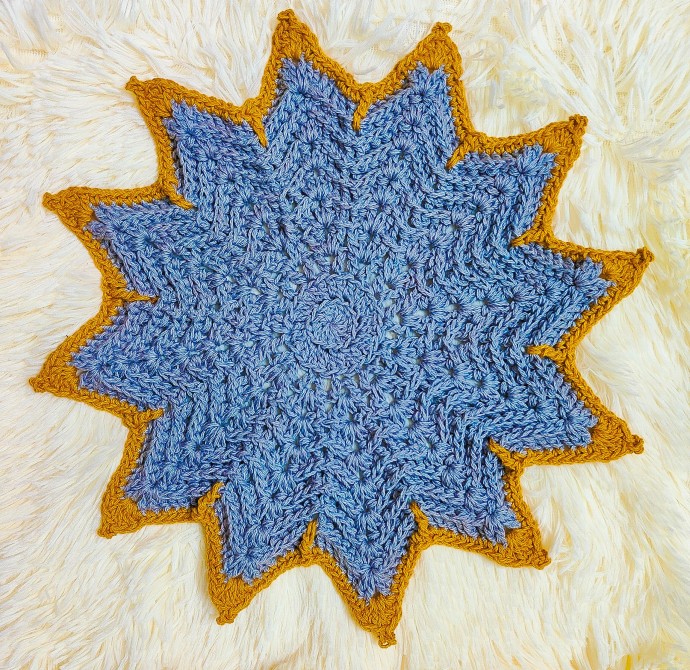 Ribbed Crochet Star Placemat Ribbed Crochet Star Placemat