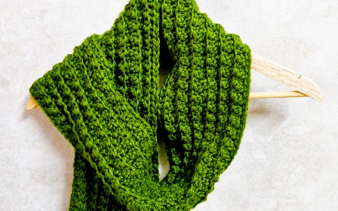 Easy Textured Crochet Scarf For Men Easy Textured Crochet Scarf For Men
