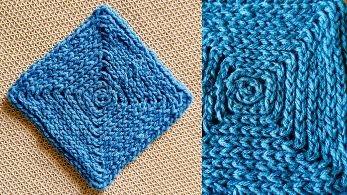 Single Crochet Solid Raised Ridges Square