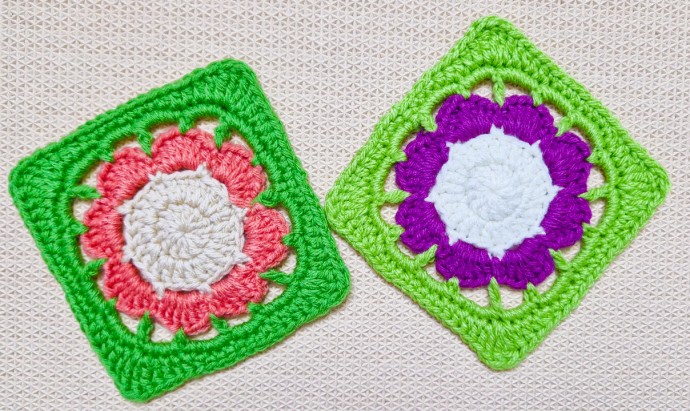 Easy Crochet Afghan Flower Granny Square Easy Crochet Afghan Flower Granny Square