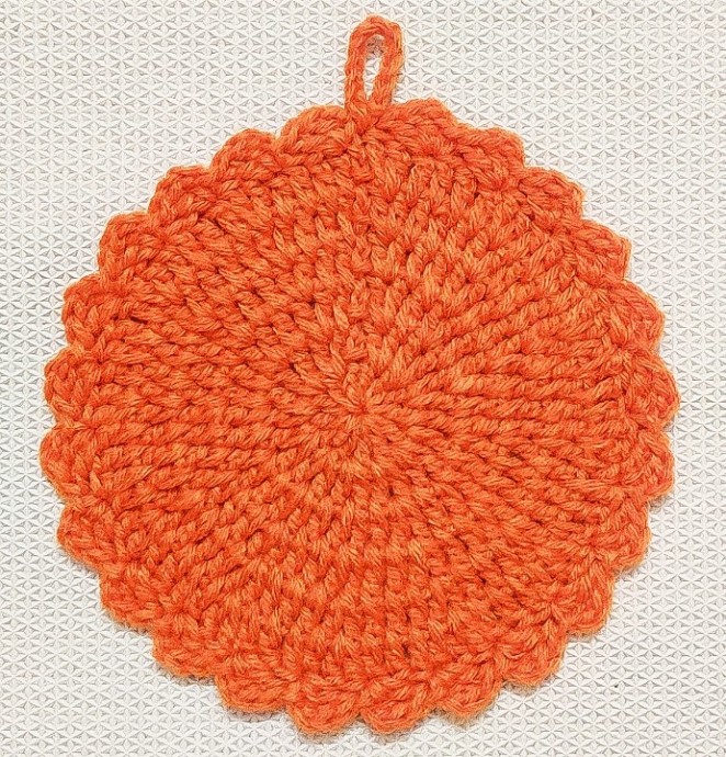 How to Crochet Pumpkin Potholder