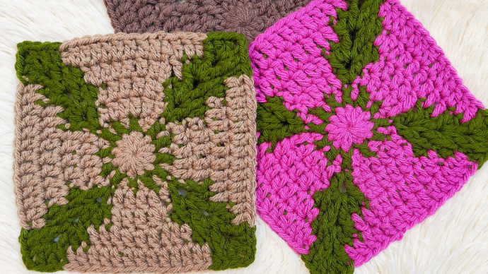 Beaming Crochet Afghan Square Part of Melange Blanket CAL Beaming Crochet Afghan Square Part of Melange Blanket CAL