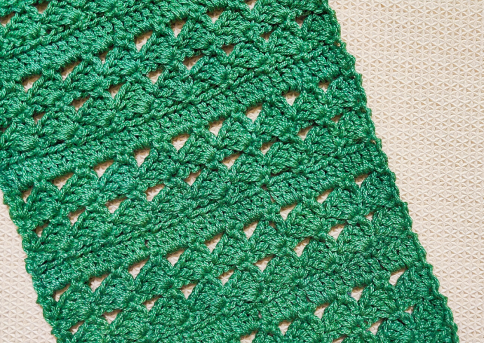 Spring Green Space Easy Crochet Table Runner Spring Green Space Easy Crochet Table Runner
