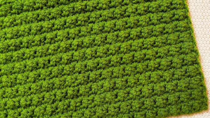 Simple Textured One Row Repeat Crochet Blanket