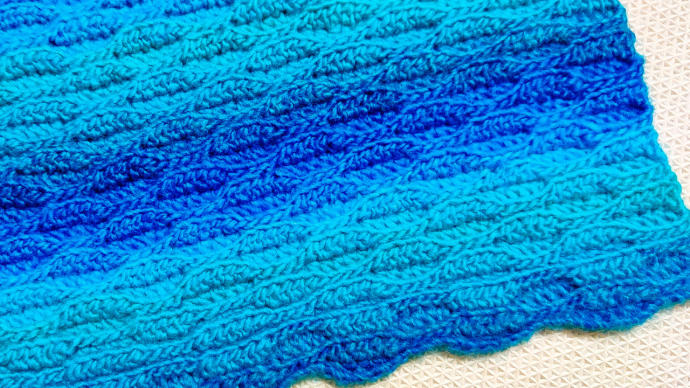 Classic Crochet Ocean Wave Blanket Classic Crochet Ocean Wave Blanket