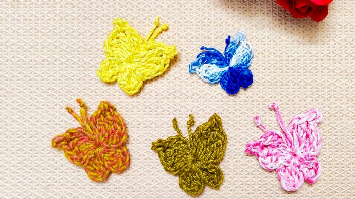 Quick and Simple Crochet Butterfly Applique Quick and Simple Crochet Butterfly Applique