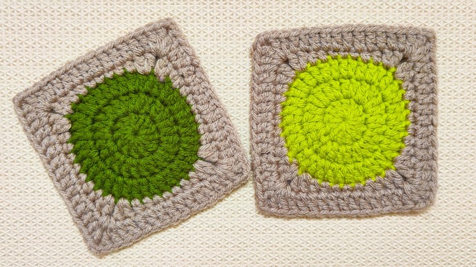 Seamless Solid Crochet Circle To Granny Square Pattern