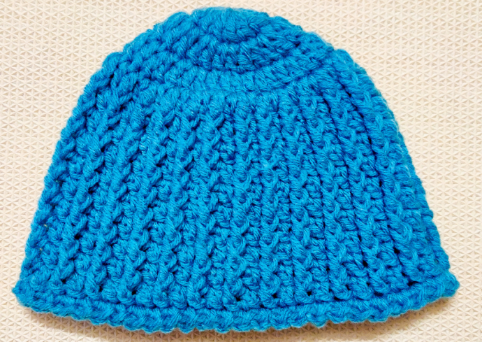 Easy Textured Crochet Beanie Cap Easy Textured Crochet Beanie Cap