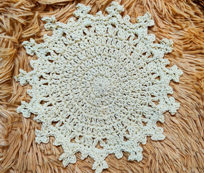 Easy Crochet Snowflake Doily