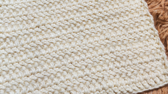 Easy Herringbone Double Crochet Stitch Blanket