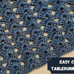 Easy Crochet Table Runner Pattern with Shell Stitch