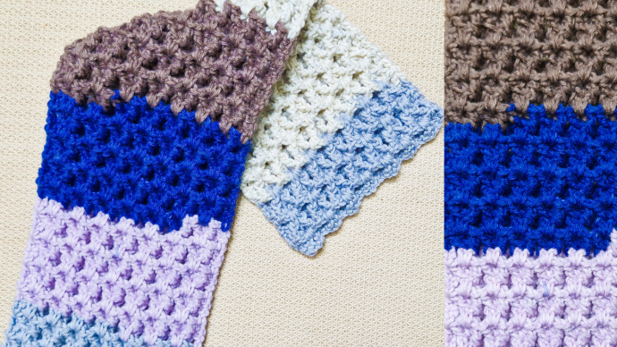One Row Repeat Easy Crochet Textured Scarf One Row Repeat Easy Crochet Textured Scarf